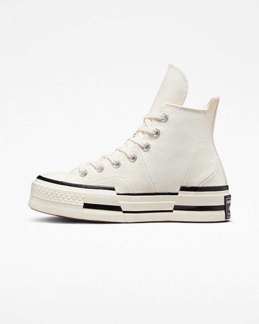 Tenisi Inalti Barbati Converse Chuck 70 Plus Bej Negrii | RO JSKQZ947